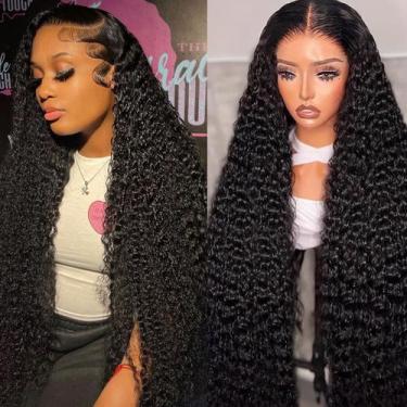 Imagem de Peruca BEULADY 13x6 Deep Wave de Cabelo Humano 28 Polegadas 200% de De