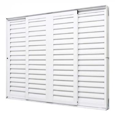 Imagem de Janela Veneziana Perfecta 6F 150x100 Branca - 1020-101- JAP