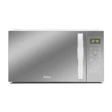 Imagem de Micro-ondas Philco 28L PMO30E 1100W Branco/Espelhado, 110V, Branco / e
