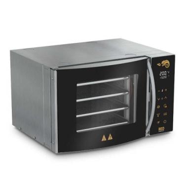Imagem de Forno RED Convector Elétrico Preto 4 Assadeiras Vidro Curvo FCVCP4 - R