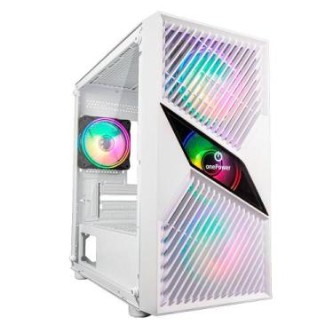 Imagem de Gabinete Gamer ONE POWER Fractal, Mid Tower, M-ATX, Lateral em Vidro T