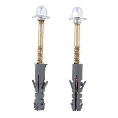 Imagem de Kit 50 Parafusos Bucha 12mm Vaso Sanitário / Tanque - ATOPY