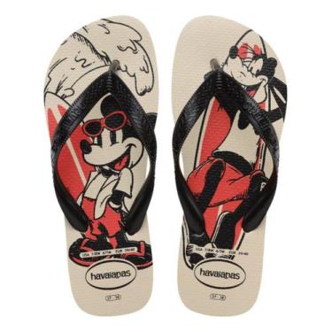 Imagem de Chinelo Havaianas Minnie E Mickey Original Top Disney, 37/38, Bege pre