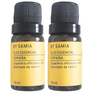 Imagem de Óleo Essencial Copaiba By Samia 10 Ml 100% Puro e Vegano - Kit 2 Unida