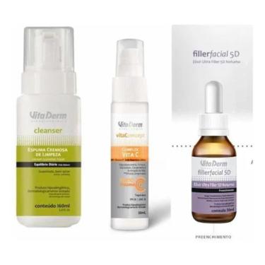 Imagem de Kit Facial Antissinais (Espuma de Limpeza Facial + Prot Solar com Vita