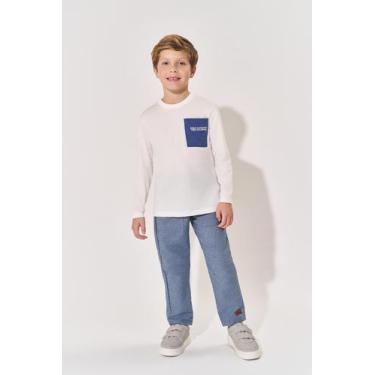 Imagem de Calça Reta Infantil Menino Azul Divertto - Diverttto, Azul, 6