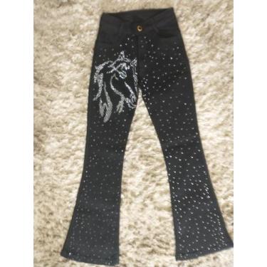 Imagem de Calça jeans flare country montaria preta - Abacaxi com pimenta jeans ,