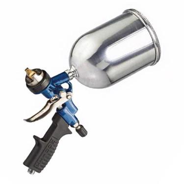 Imagem de Pistola de Pintura com Bico De 2,5mm Tipo Gravidade Caneca de Alumínio