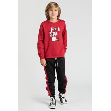 Imagem de Conjunto Infantil Bordo de Moletom Frends, 2