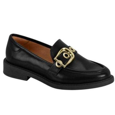 Imagem de Sapato Feminino Vizzano Mocassim, Preto, 38