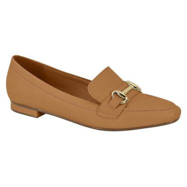 Imagem de Sapato Mocassim Loafer Feminino Vizzano Fivela Bico Fino1351, Camel 11