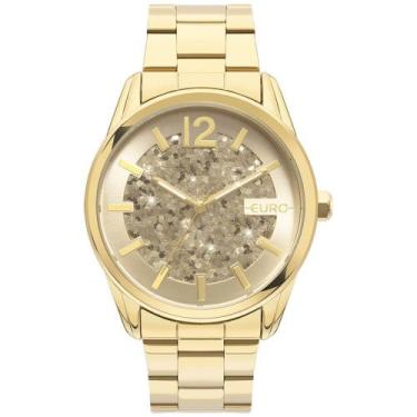 Imagem de Relógio Euro Feminino Glitz Dourado - EU2033BS/4D