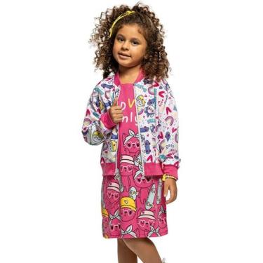 Imagem de Jaqueta Corta Vento Infantil Impermeável Menina Inverno Frio - Kamylus