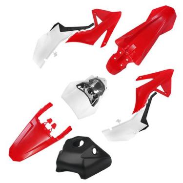 Imagem de Kit Plástico Carenagem C/ Farol Amx Adventure Xr 250 Tornado, Vermelho