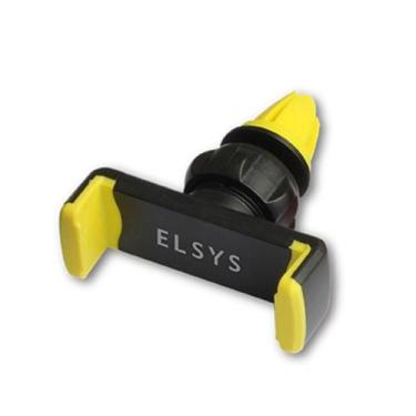 Imagem de Suporte Veicular para Smartphone  Preto e Amarelo - Elsys