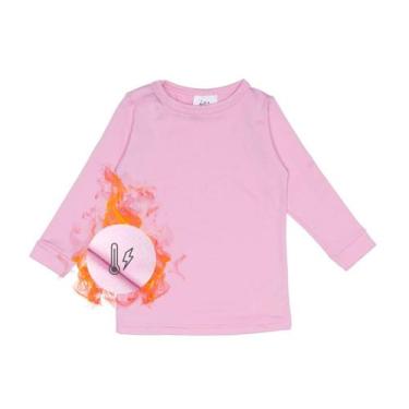 Imagem de Blusa Segunda Pele Térmica Infantil Peluciado Para O Frio Rosa - AG In
