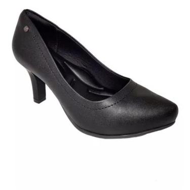 Imagem de Sapato Scarpin Feminino Salto Médio - Comfortflex, Preto, 36