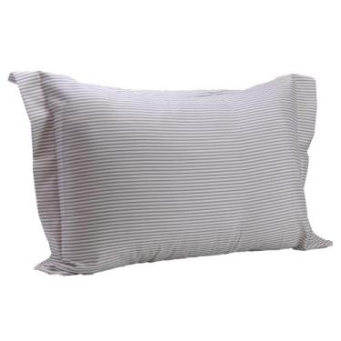 Imagem de Porta Travesseiro Essencial Lines Toque 250 Fios 50cm x 70cm Microfibr