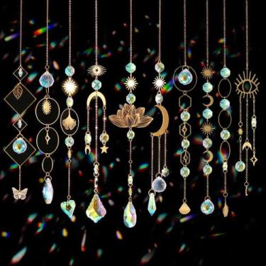 Imagem de Conjunto Worgree de 10 peças de prismas de cristal coloridos para capt