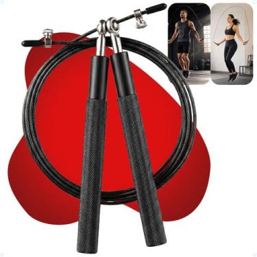 Imagem de Corda de Pular Speed Rope 3 Metros Profissional C/ Rolamento - Hxt, Pr