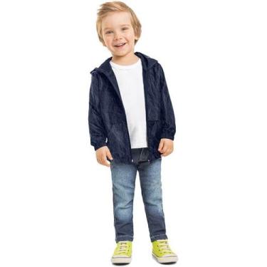 Imagem de Jaqueta Infantil Corta Vento Unissex Kyly 208064, 8, Azul marinho