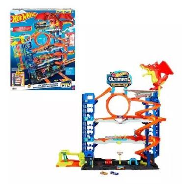 Imagem de Brinquedo pista ultimate garage hot wheels mega garagem dragão mattel 