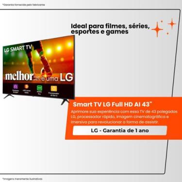 Imagem de Smart TV LG 43" Full HD HDR 10 Pro, Bluetooth, Wifi, USB, HDMI