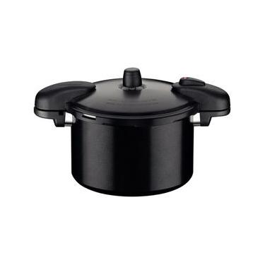 Imagem de Panela de Pressão Tramontina Valência Black 7 L 24 cm em Alumínio com Revestimento Cerâmico