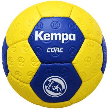 Imagem de Bola Handebol Feminina Kempa Core H2 Oficial CBHB Costurada, Amarelo, 