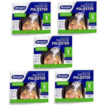Imagem de Kit 50 Saco de Poliéster Para Assar e Assados 30x41 Bompack