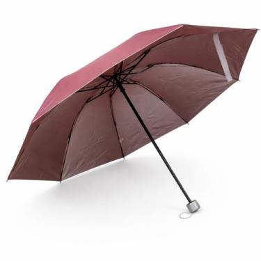 Imagem de Guarda Chuva com Capa Transp com Alça e Ziper Vinho 95x50cm - MBX