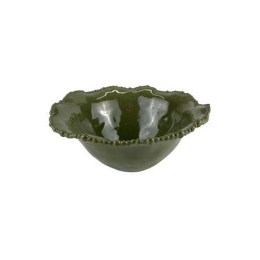 Imagem de Bowl em Melamina com Borda em Relevo M Verde  BTC