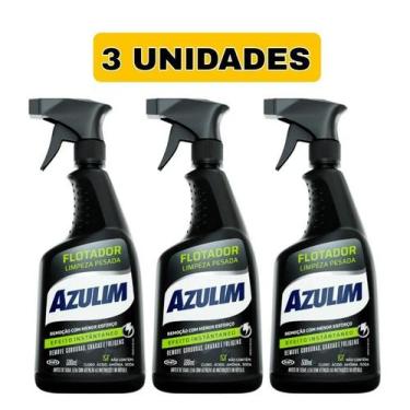 Imagem de Kit 3 Limpeza Pesada Azulim Flotador Limpa Tudo Spray 500ml - Azulim /