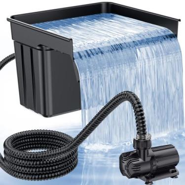 Imagem de Kit de Cascata para Lago POPOSOAP 42W com Bomba DC e Vertedouro de 17"