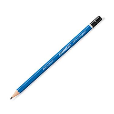 Imagem de Lápis de desenho com barra azul, esboço, F, carvão, 12