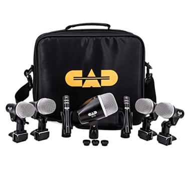 Imagem de CAD Audio Pacote de 7 microfones de bateria Stage7 – Inclui Kick Mic, Snare Mic, 3 Tom Mics e 2 microfones condensadores suspensos