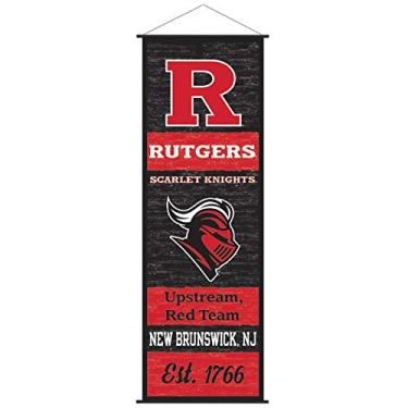 Imagem de Rutgers Cartaz de Cavaleiro Escarlate Bandeira e Placa de Rolagem