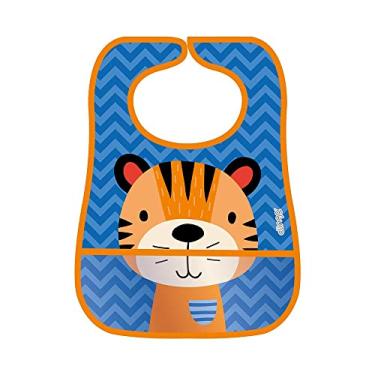 Imagem de Babador Impermeável Bolso Coletor - Coleção Tigre, Clingo, Rosa
