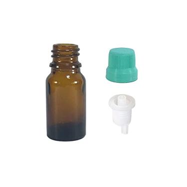 Imagem de Frasco de Vidro 15ml com Batoque Gotejador (20 Peças) Cor:Verde Água