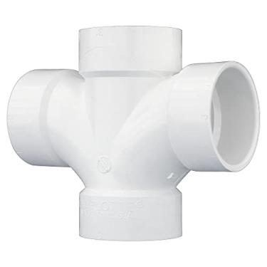 Imagem de CHARLOTTE PIPE 3 DWV Double Sanitary TEE DWV (drenagem, resíduos e ventilação) (1 unidade)