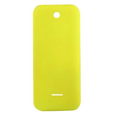 Imagem de LIYONG Peças sobressalentes de reposição de cor sólida plástico capa traseira para Nokia 225 (preto) peças de reparo (cor amarela)