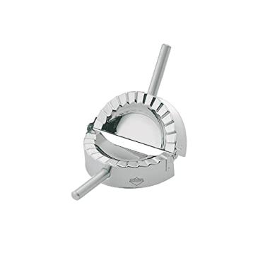 Imagem de Küchenprofi Máquina de ravioli, Pierogi e Bolinho de Massa, prensa de aço inoxidável 18/8, perfeita para moldar e selar massas recheadas frescas e massas de pastelaria, prata, 12 cm