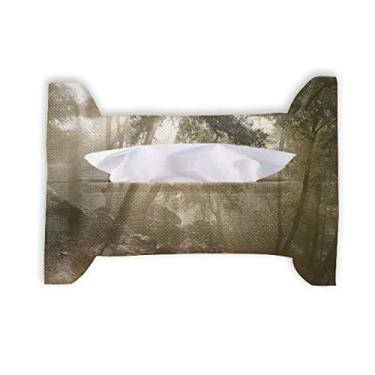 Imagem de Green Forestry Science Nature Scenery papel toalha facial saco de guardanapo