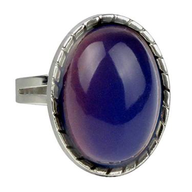 Imagem de LoveinDIY Anel de presente oval ajustável que muda de cor emoção sentimento de humor, Indisponível, não disponível