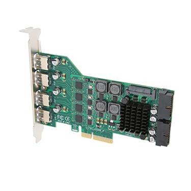 Imagem de PCIE para USB 3.0 , controlador USB 3.0 5 Gbps independente de 4 canais PCIE para USB 3.0 Cartão de expansão para LINUX para Windows