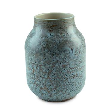 Imagem de Ceraflame Vaso de Cerâmica Colmeia 23cm Azul Reagente - Decor