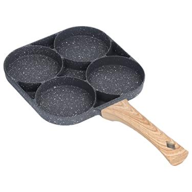Imagem de Frigideira para ovo de 4 xícaras – Panela antiaderente de 18 cm para fritar ovos, panquecas, medalhões de bacon ou hambúrguer de salsicha