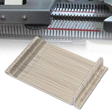 Imagem de Agulha para máquina de tricô, conjunto de agulhas para máquina de tricô de aço de 50 peças para trabalho de tricô adequado para LK100 LK150 KH360