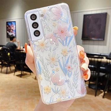 Imagem de Capa de telefone de flor de desenho animado brilhante para Samsung S22 Ultra S21 S20 Plus FE Note 20 A53 A73 A52 A72 A13 A33 A71 A22 Capa macia, A07, Para A22 5G