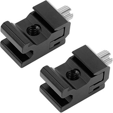 Imagem de Suporte para câmera Hot Shoe para adaptador de parafuso de tripé de 1/4"-20, suporte de flash para câmera DSLR (pacote com 4), Metal Cold Shoe 2P